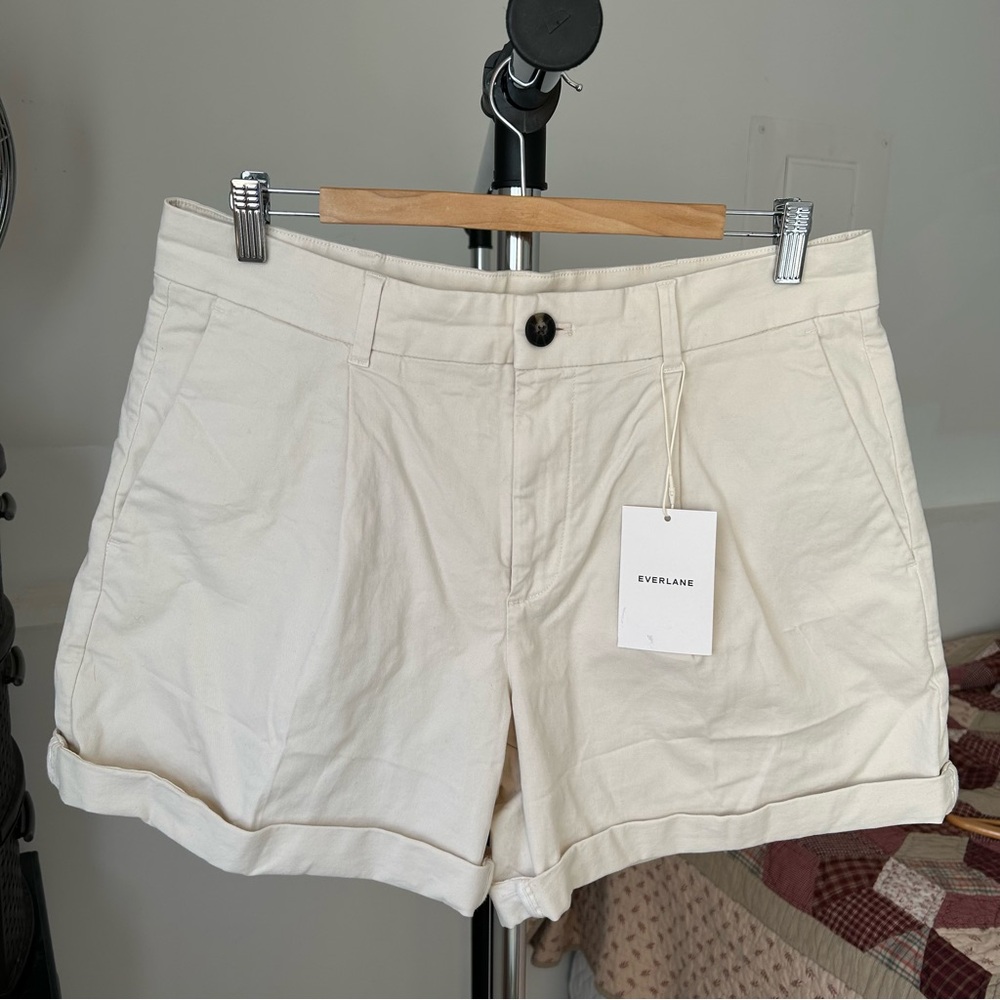 Everlane Pleated Chino Shorts NWT 10
